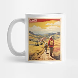 Camino de Santiago Spain Travel Tourism Retro Vintage Mug